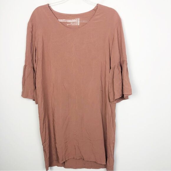 HOODIES | NEW! Isabella Dress Tan Bell Sleeve Throw & Go Women’s Size X-Small - Picture 1 of 8